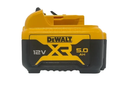 DeWalt 12 v XR Slide 5.0ah Li-ion Battery DCB126-XJ- side 1