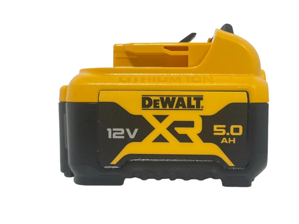 DeWalt 12 v XR Slide 5.0ah Li-ion Battery DCB126-XJ- side 2