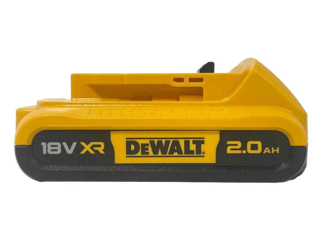 DeWalt 18 v XR Slide 2.0ah Li-ion Battery DCB183-XJ- side 2