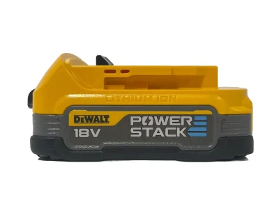 DeWalt 18v XR Powerstack 1.7Ah Lithium-Ion Battery DCBP034-XJ- side 1