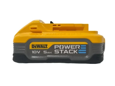 DeWalt 18v XR Powerstack 5Ah Lithium-Ion Battery DCBP518-XJ- side 1