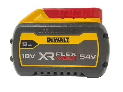 DeWalt 18v54v XR FLEXVOLT 9.0Ah Convertible Lithium-Ion Battery DCB547- side 1