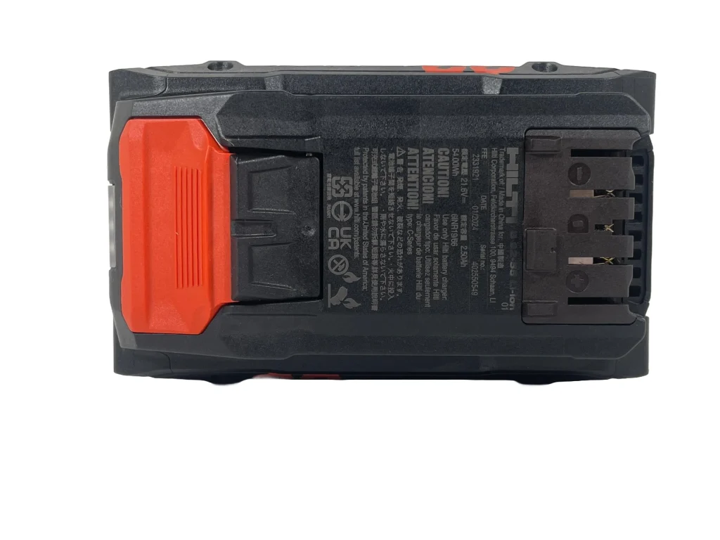 Hilti B22 55 Ah 22v 5.5amp Li-ion Battery Pack 2251347 Personalised Power Tool Battery Decal - top
