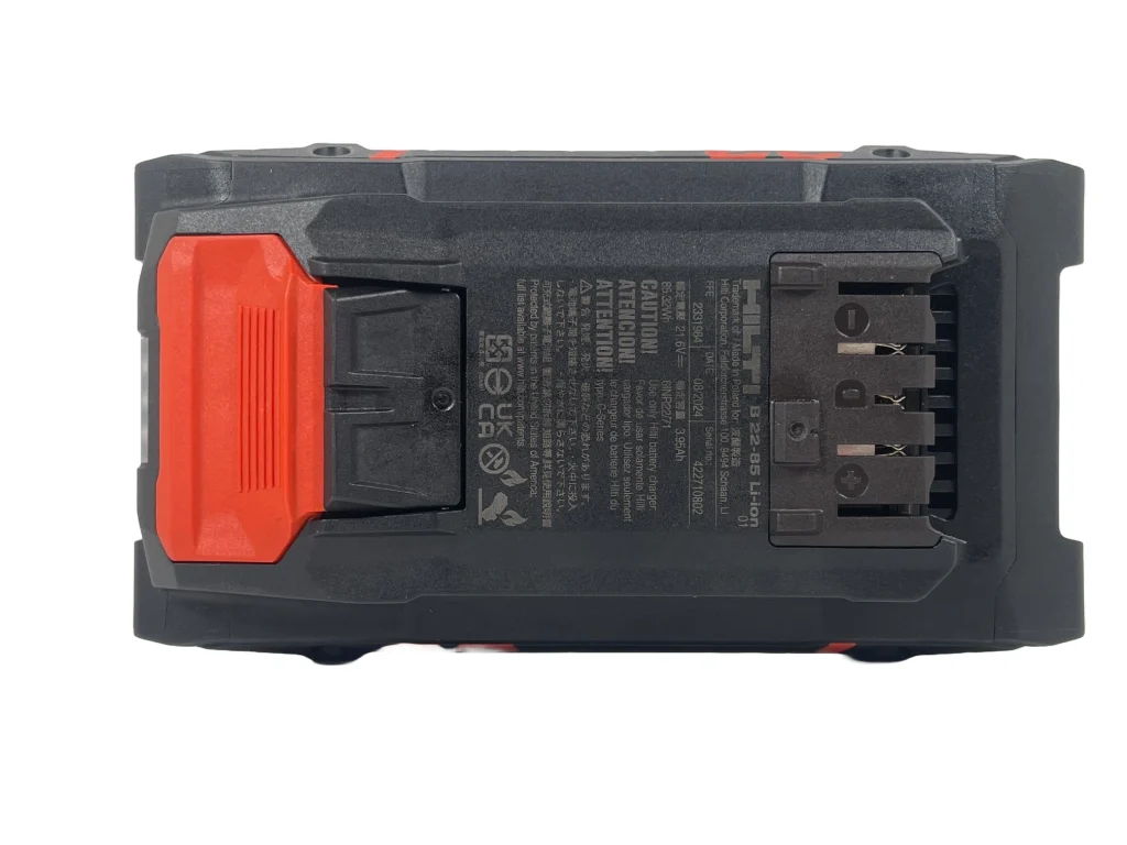 Hilti B22 85 Ah 22v 8.5 amp Li-ion 2251351 Battery Pack Personalised Power Tool Battery Decal - top