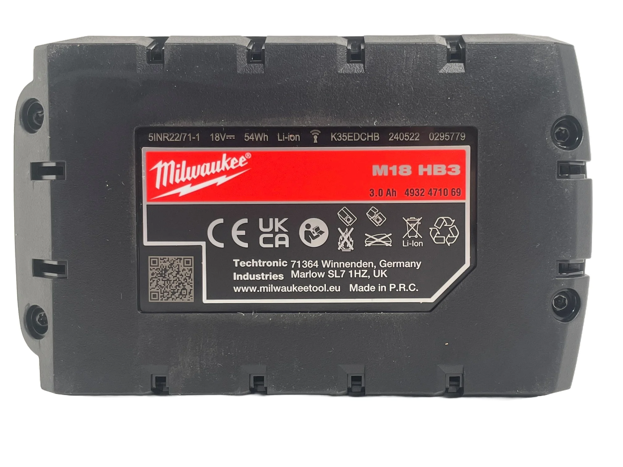milwaukee-18volt-3ah-High-Output-battery-M18HB3-bottom