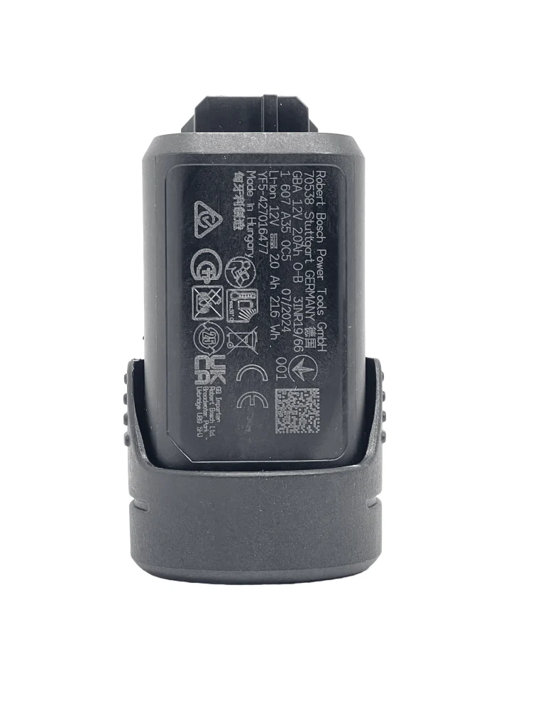 Bosch 12v 2ah Personalised Power Tool Battery Decal - back