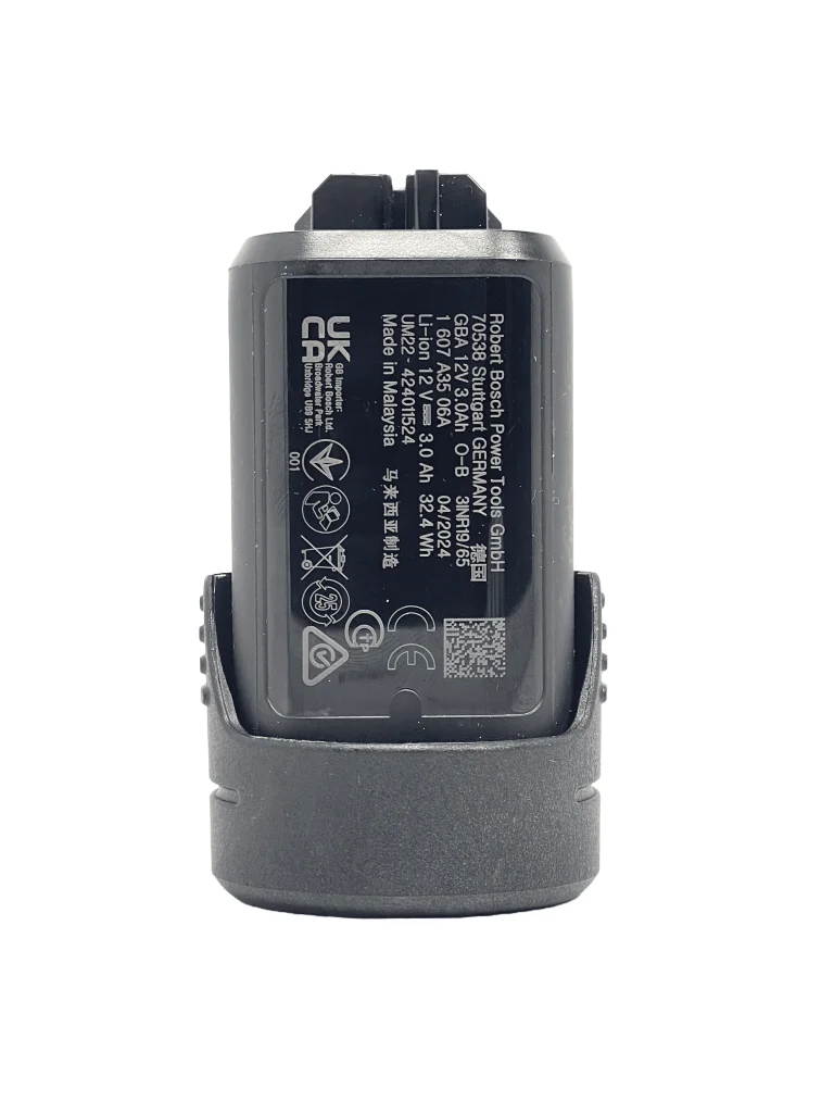 Bosch 12v 3ah Personalised Power Tool Battery Decal - back