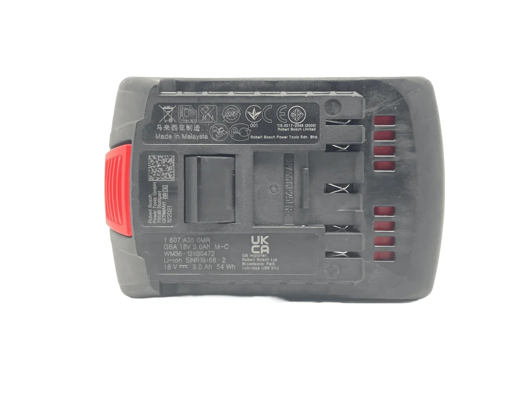 Bosch 18v 3ah AmpShare Personalised Power Tool Battery Decal - top
