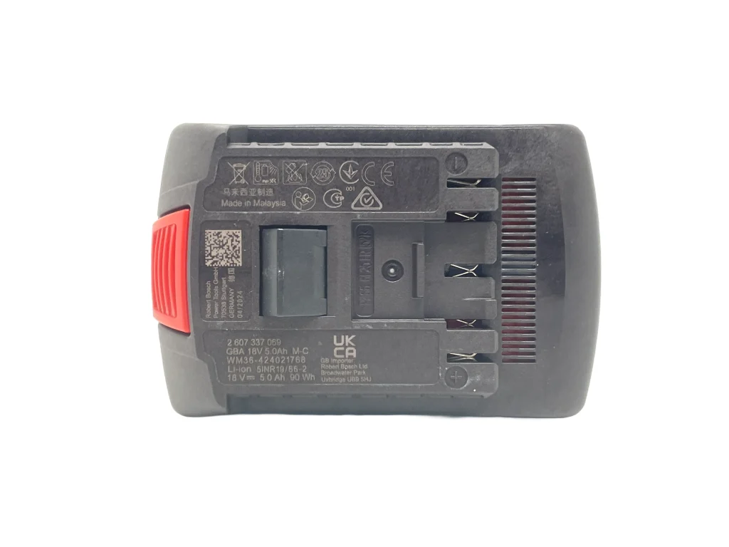 Bosch 18v 5ah AmpShare Personalised Power Tool Battery Decal - top