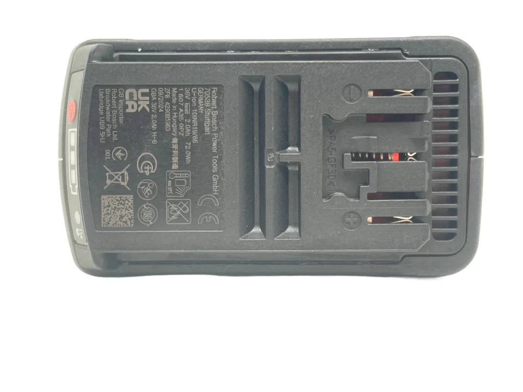 Bosch 36v 2ah Personalised Power Tool Battery Decal - top