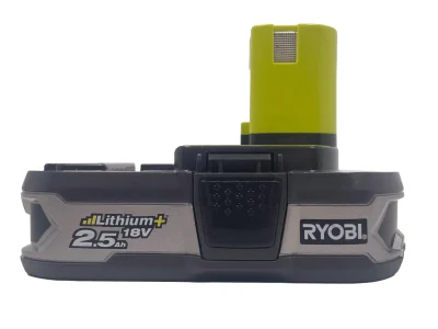 Ryobi 18V ONE+ 2.5Ah Lithium+ High Energy Battery Pack Personalised Power Tool Battery Decal - side 1