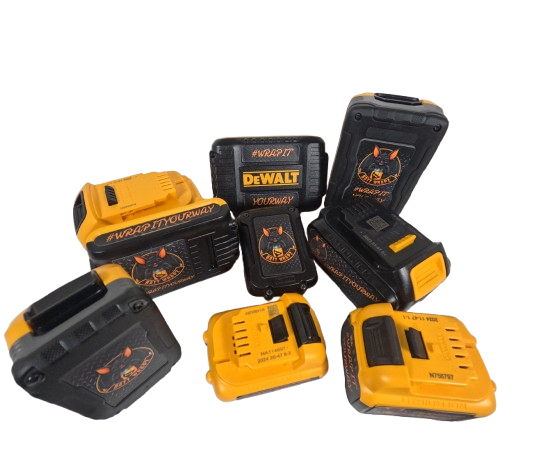 DeWalt battery stickers