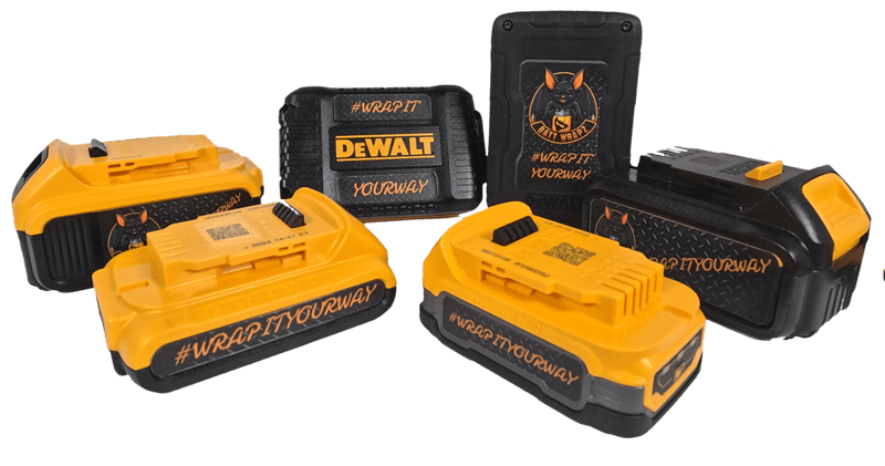 DeWalt battery stickers