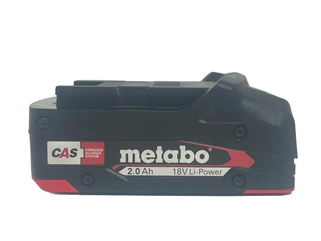 metabo 18 volt 2 amp lithium ion power side 2