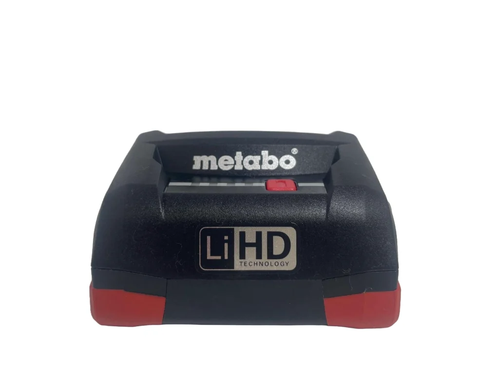 metabo 18 volt 4 amp lihd lithium ion power side front