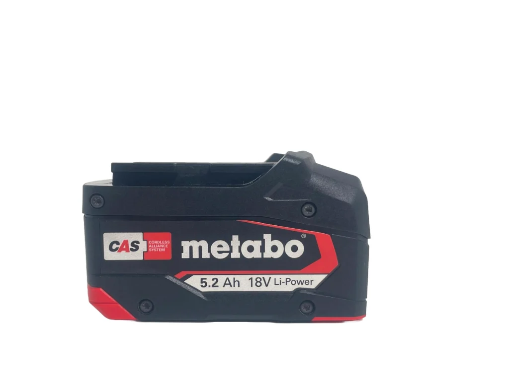 metabo 18 volt 5.2 amp lithium ion power side 2