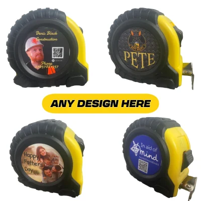 custom logo branded personalised tape measure 1