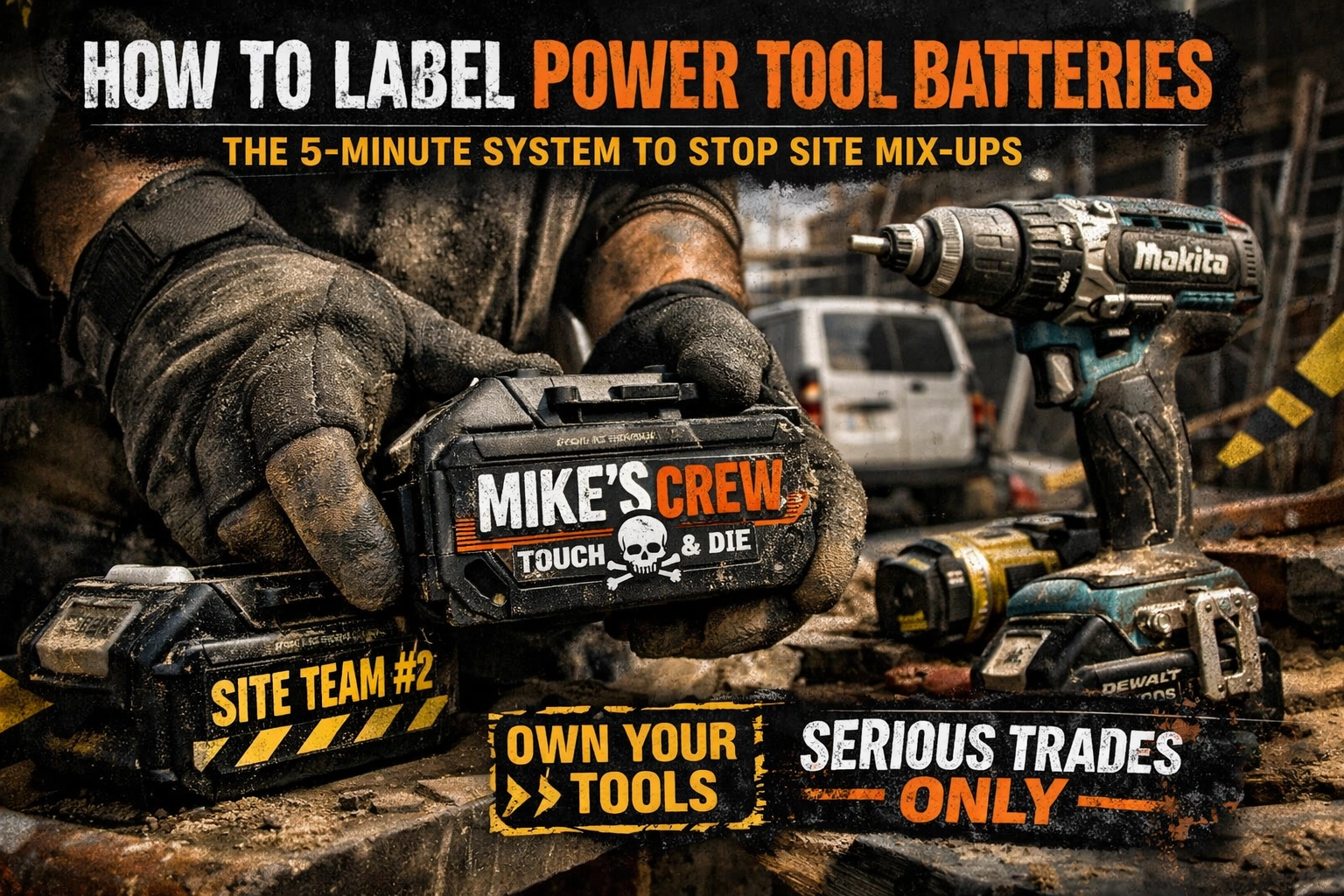 How to Label Power Tool Batteries: The 5-Minute System to Stop Site Mix-Ups