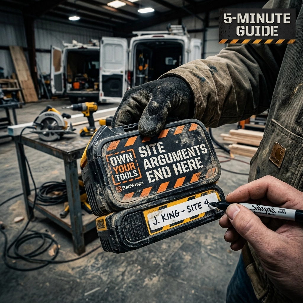 How to Label Power Tool Batteries: The 5-Minute Guide to Ending Site Arguments Forever